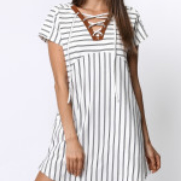 NWT PAPER CRANE ANTHROPOLOGIE FRENCH TERRY DRESS - Picture 2 of 5